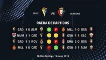 Previa partido entre Cádiz y Osasuna Jornada 39 Segunda División