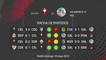 Previa partido entre Celta B y Salamanca CF UDS Jornada 38 Segunda División B