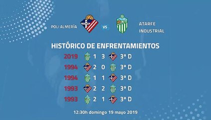 Previa partido entre Poli Almería y Atarfe Industrial Jornada 42 Tercera División