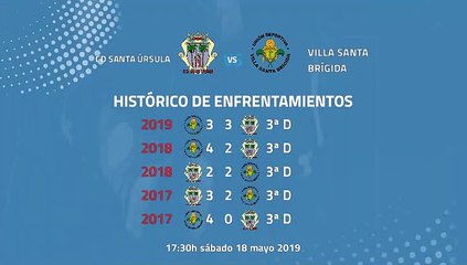 Previa partido entre CD Santa Úrsula y Villa Santa Brígida Jornada 38 Tercera División