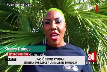 Estilista embellece a mujeres sin hogar