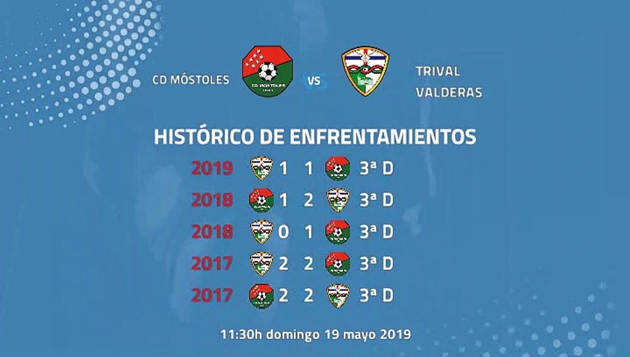Previa partido entre CD Móstoles y Trival Valderas Jornada 38 Tercera División