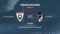 Previa partido entre AD San Juan DKE y CD Alesves Jornada 38 Tercera División