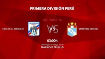 Previa partido entre Carlos A. Manucci y Sporting Cristal Jornada 14 Apertura Perú - Liga 1
