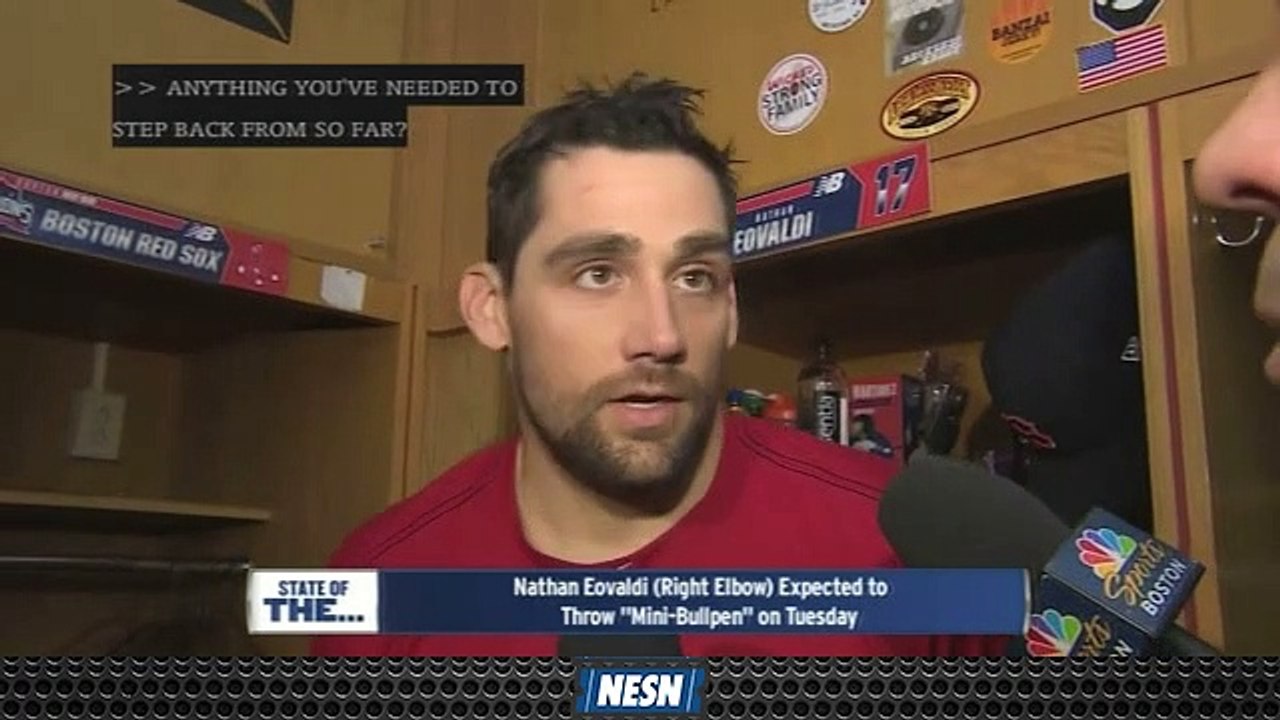 Nathan Eovaldi Provides Encouraging Update On Elbow