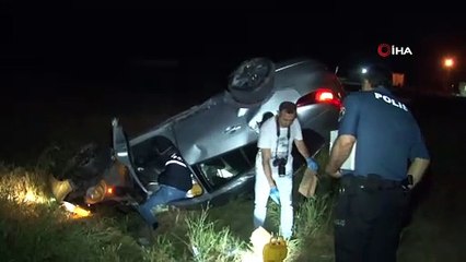 Defalarca takla atan otomobilden fırlayan kadın hayatını kaybetti