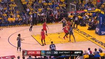 Jerebko goes behind the back for assist as Warriors defeat Blazers