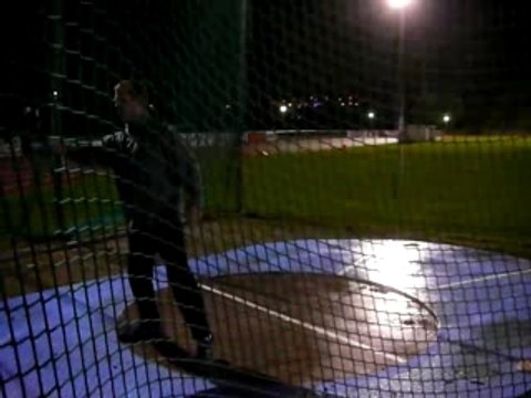 Athlé entrainement moi lancer disque