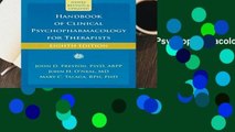 Full version  Handbook of Clinical Psychopharmacology for Therapists, 8th Edition  Review