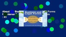About For Books  Business and Legal Forms for Interior Designers  Best Sellers Rank : #5