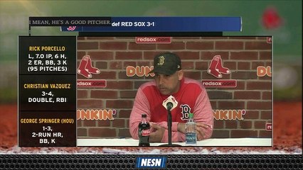 Alex Cora Happy With Red Sox's Approach Vs. Gerrit Cole Despite Loss