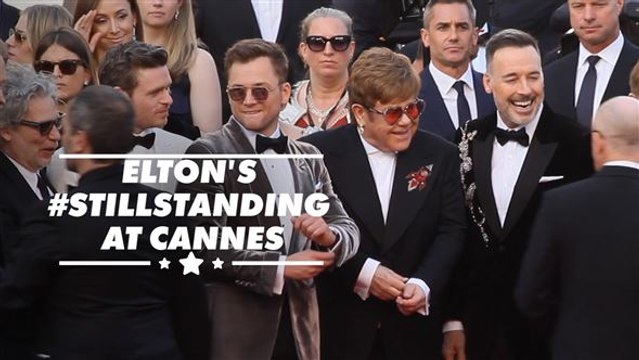 Elton John brings the star power to 'Rocketman' Cannes premiere