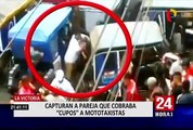 La Victoria: capturan a pareja que cobraba cupos a mototaxistas