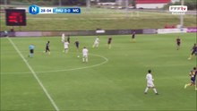 Très belle frappe captée par le gardien Palois.