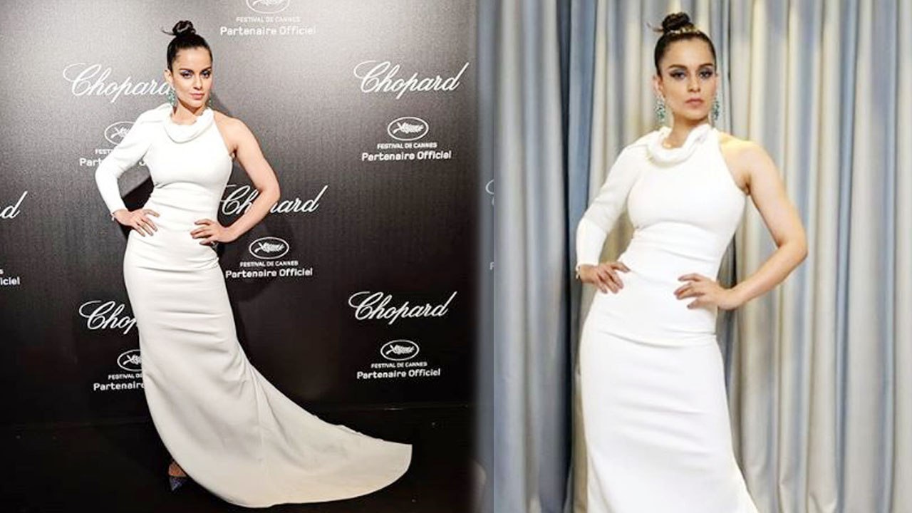 Kangana Ranaut look stunning in White gown at Cannes Film Festival | Boldsky