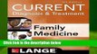 CURRENT Diagnosis   Treatment in Family Medicine, 4th Edition (Lange)  For Kindle