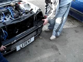 Pare choc aprés la sortie dans la pelouse