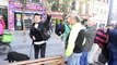 Un grupo de personas irrumpe en un acto sobre okupación de Cs en Madrid al grito de 