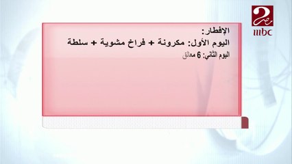 رجيم الأسبوع الثالث لشهر رمضان مع الدكتور هشام العامري