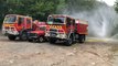 Exercices feux de forêt des pompiers de Fontenay-le-Comte