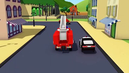 The Car Patrol : Fire Truck and Police Car and Amber's siren's missing in Car City