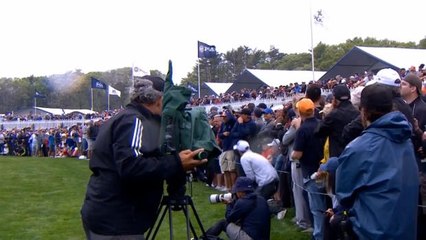 لقطة: غولف – كرة طائشة من تايغر تثير هلع الجمهور