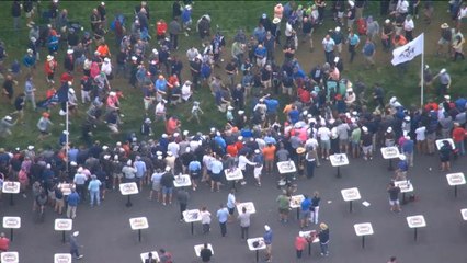PGA Championship - Le drive de Woods qui déclenche un mouvement de foule