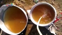 شاهد.. قرية شلقام بالمنيا تشكو اختلاط مياه الشرب بالصرف الصحى