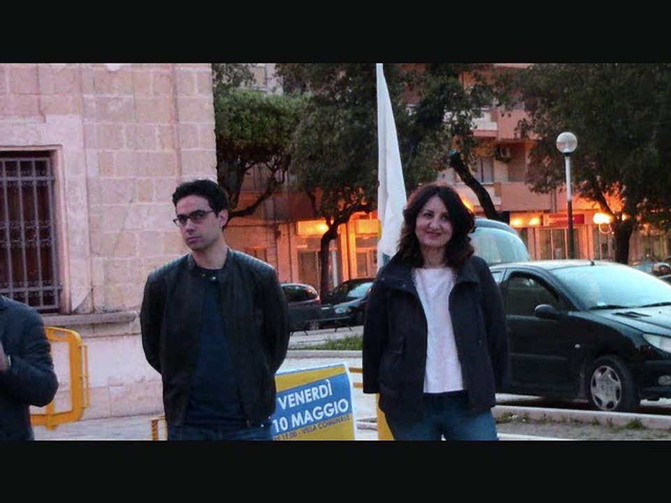 Mesagne (BR) Comizio 10 maggio 2019-architetto Carlo Ferraro candidato sindaco M5S