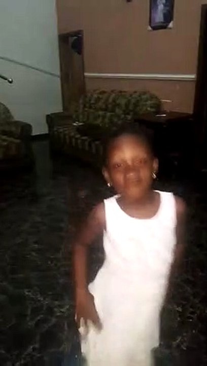 Dancing and loving life. What a lovely little girl.