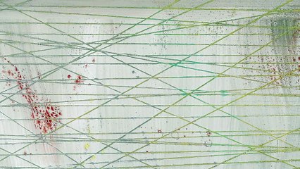 Pablo Rey, Landscapes of New York, 'Sueño en el puente de Brooklyn', 92 x 117 cm. Mixed media on canvas. NY 1997