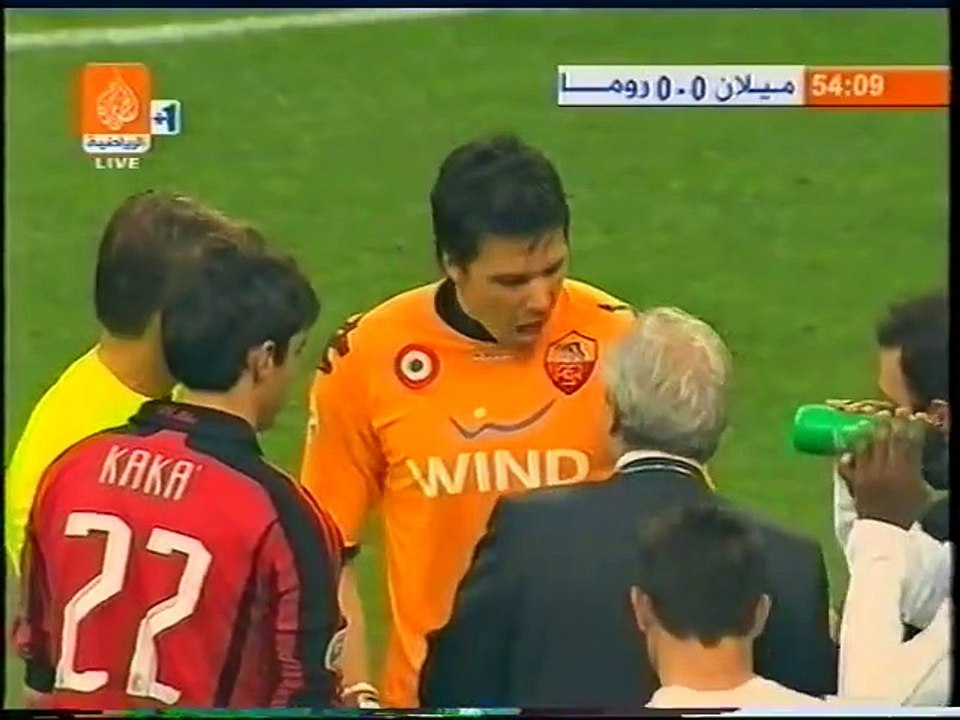 الشوط الثاني مباراة روما و ميلان 1-0 الدوري الا...
