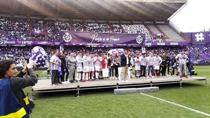 La fiesta, al completo, de la permanencia del Real Valladolid en LaLiga