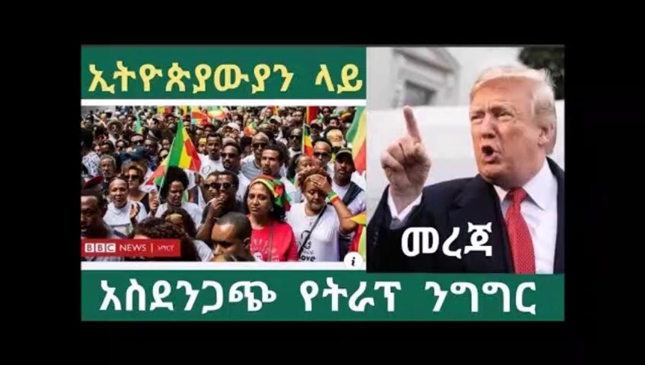 Ethiopian - American - ትራምፕ ኢትዮጵያውያን ላይ ተፅዕኖ እያደረሰ ነው