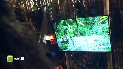 رد فعل هيستيري لشذى حسون بعد رؤية غوريلا رامز في الشلال