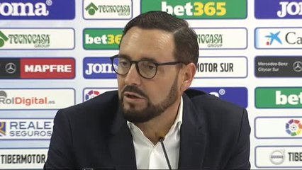 Bordalás: "Estoy supercontento, no me quedo con bajón"