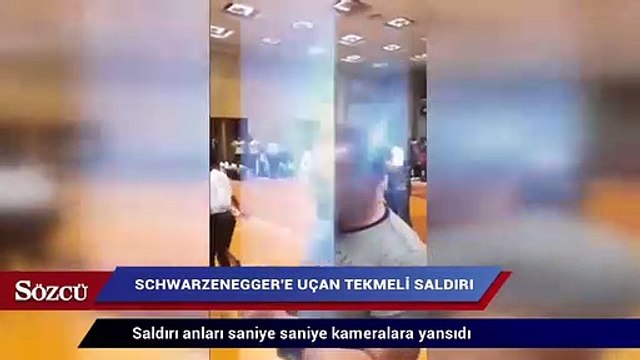 Schwarzenegger'e uçan tekme