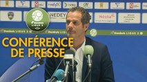 Conférence de presse FC Sochaux-Montbéliard - Grenoble Foot 38 (3-1) : Omar DAF (FCSM) - Philippe  HINSCHBERGER (GF38) - 2018/2019