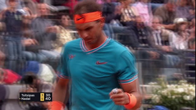 TENIS: ATP: Abierto de Roma: Nadal venció a Tsitsipas (6-3, 6-4)