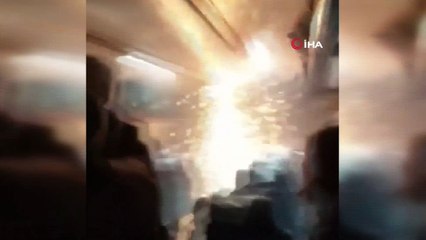 - Şili'de yolcu treni bir anda yanmaya başladı