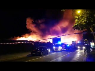 Mulhouse : spectaculaire incendie gare du Nord