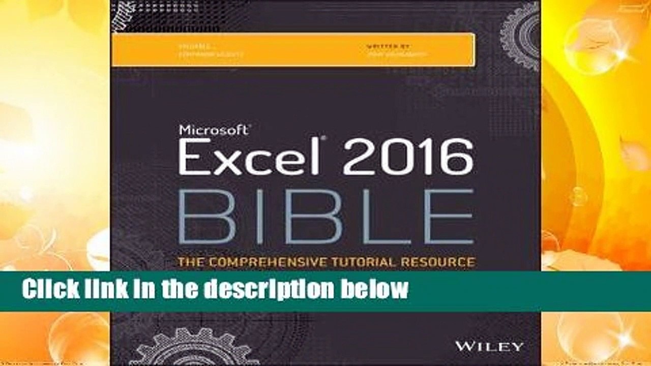 Popular to Favorit  Excel 2016 Bible by John Walkenbach