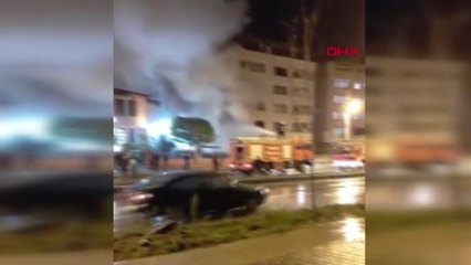 Zonguldak 5 Katlı Apartmanda Çıkan Yangında Panik Anlar Kamerada