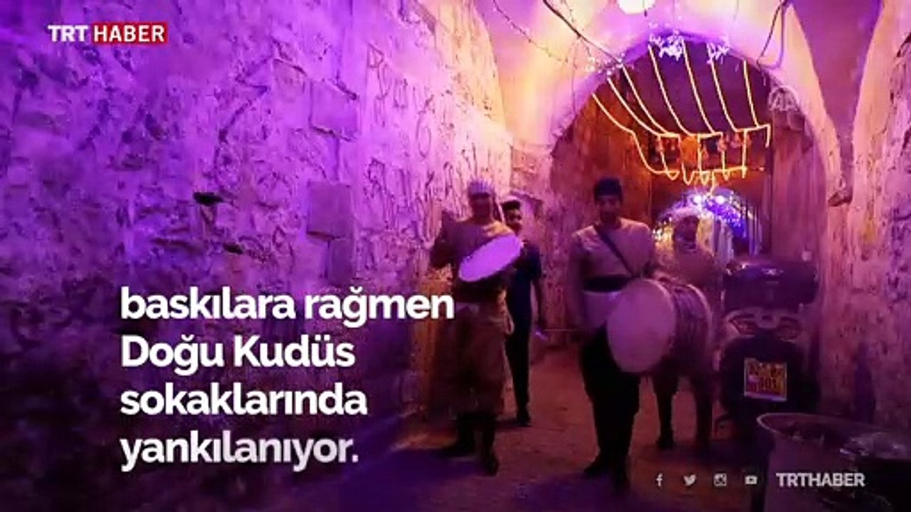 Baskılara rağmen Doğu Kudüs'te ramazan davulu geleneği yaşatılıyor