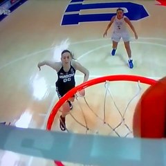 Breanna Stewart almost dunks the ball vs SMU