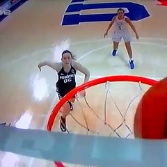 Breanna Stewart almost dunks the ball vs SMU