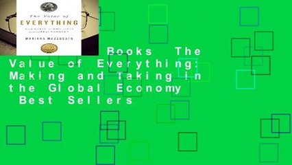 About For Books  The Value of Everything: Making and Taking in the Global Economy  Best Sellers