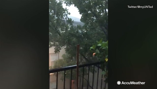 Heavy winds, rain on display as storms drift through Dallas