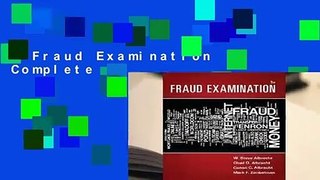 Fraud Examination Complete