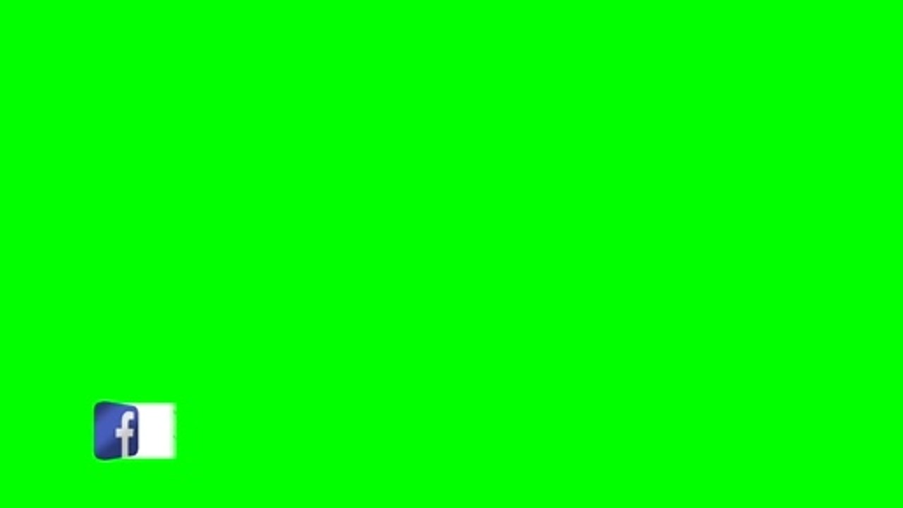 Facebook Logo Banner Green Screen